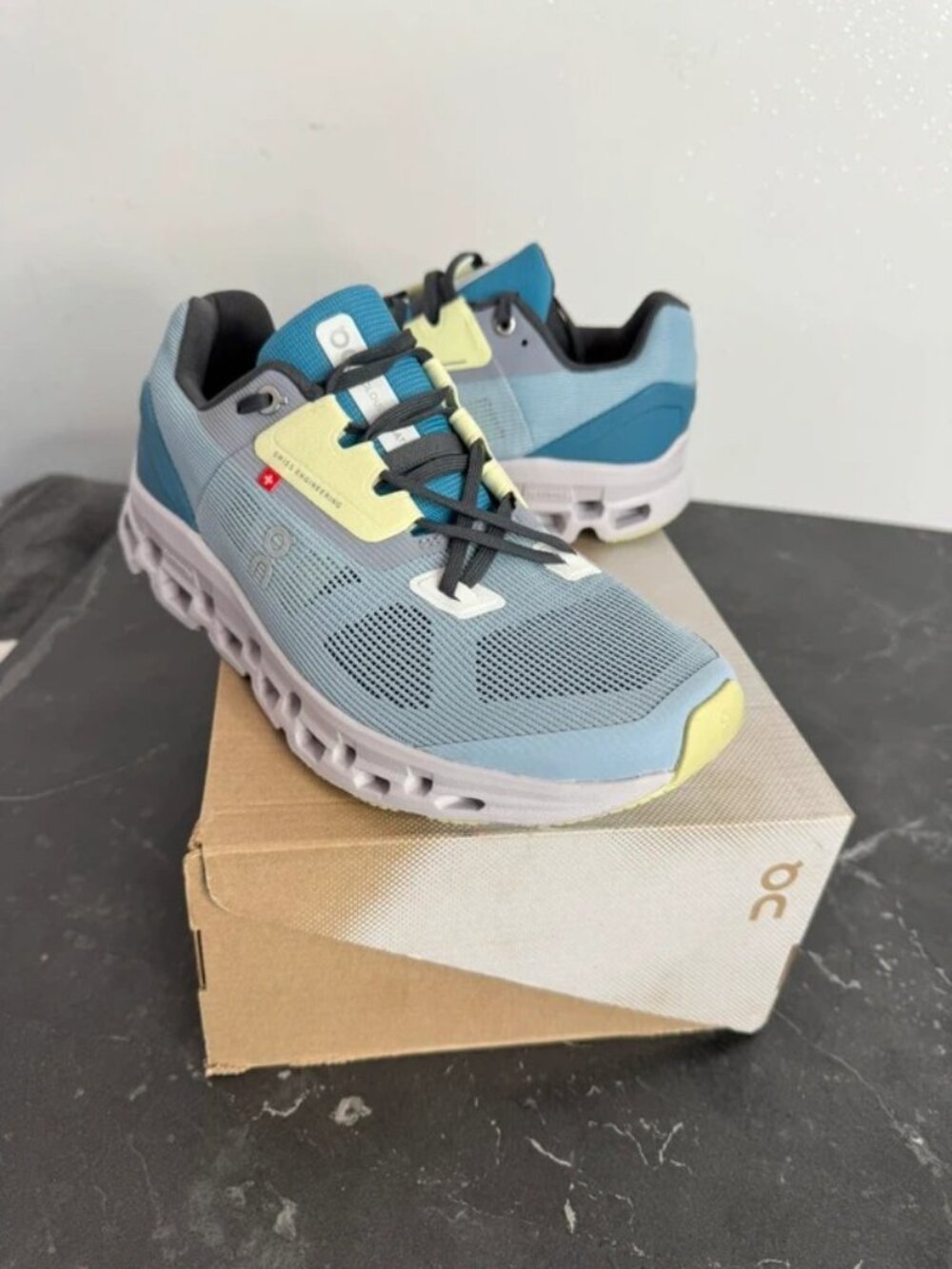 On Cloud Cloudstratus Chambray Lavender Women’s Running Shoes US 8